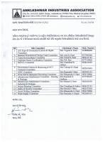 ANKLESHWAR INDUSTRIES ASSOCIATION NEW SUB COMMITTEE LIST