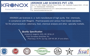 KRONOX LAB SCIENCES PVT. LTD.