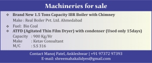 MACHINERY FOR SALE