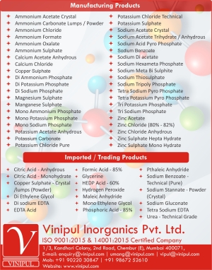 Vinipul Inorganics Pvt. Ltd.